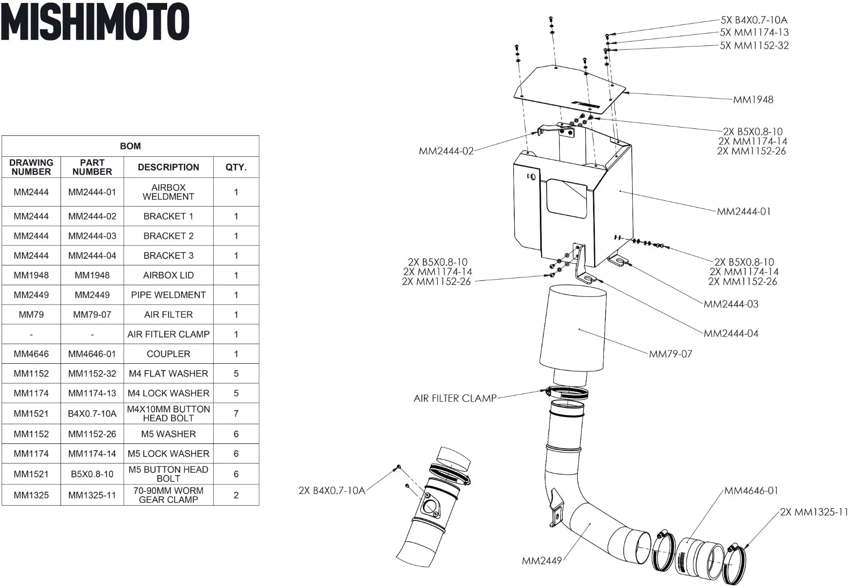Mishimoto Performance Air Intake - Subaru WRX (2022+)