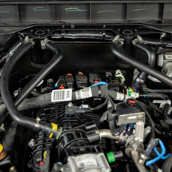 Mishimoto Baffled Oil Catch Can System - Black - Ford Bronco 2.7L (2023+)