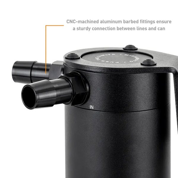 Mishimoto PCV Side Baffled Oil Catch Can - Black - Subaru BRZ & Toyota GR86 FA24D (2022+)