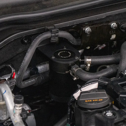 Mishimoto PCV Side Baffled Oil Catch Can - Black - Honda Civic 1.5T & Si (2022+)