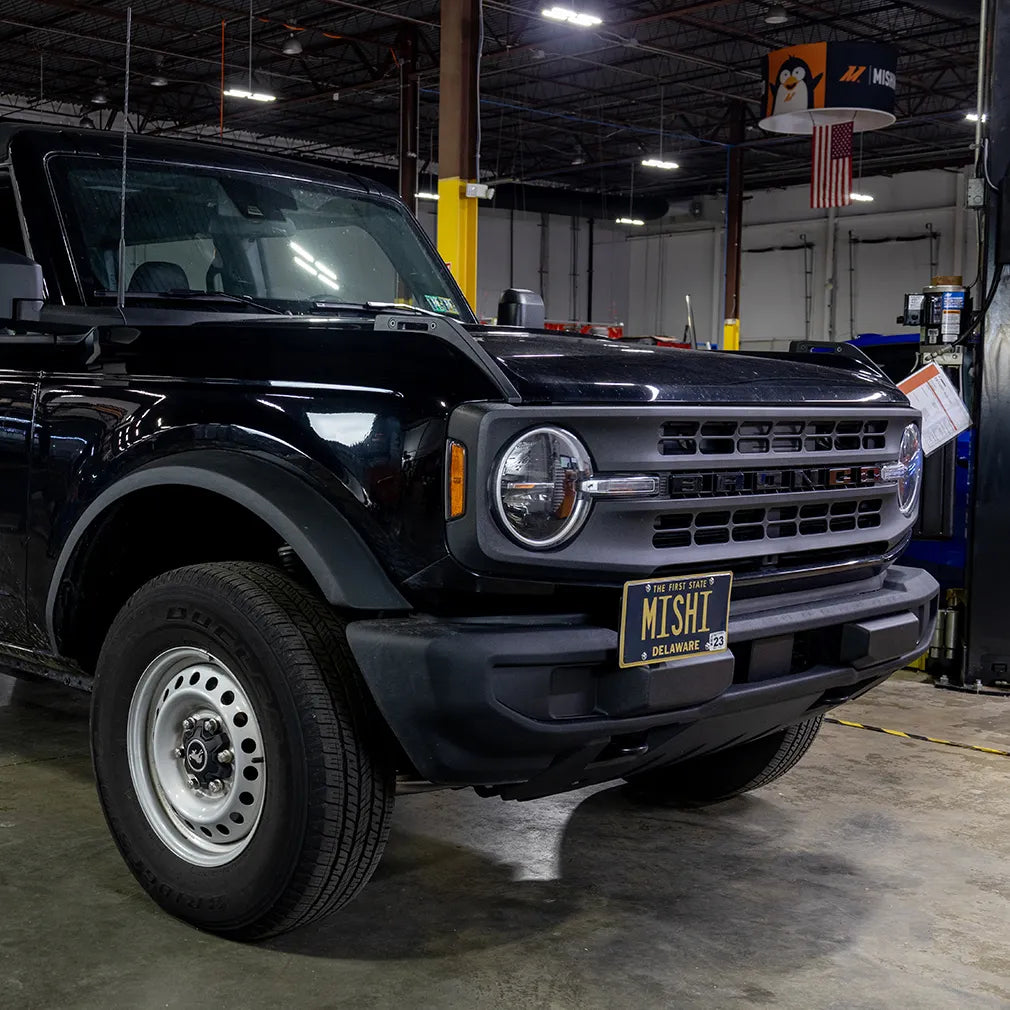 Mishimoto Plastic Bumper License Plate Relocation Kit - Ford Bronco (2021+)