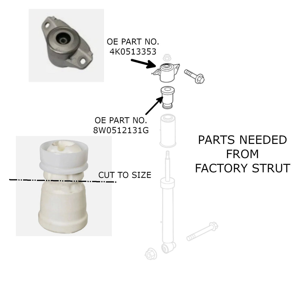 GodSpeed Project GSP Maxx-Sports Inverted Coilovers (53mm FLM) - Audi A6 Quattro (C8) 2019-2025