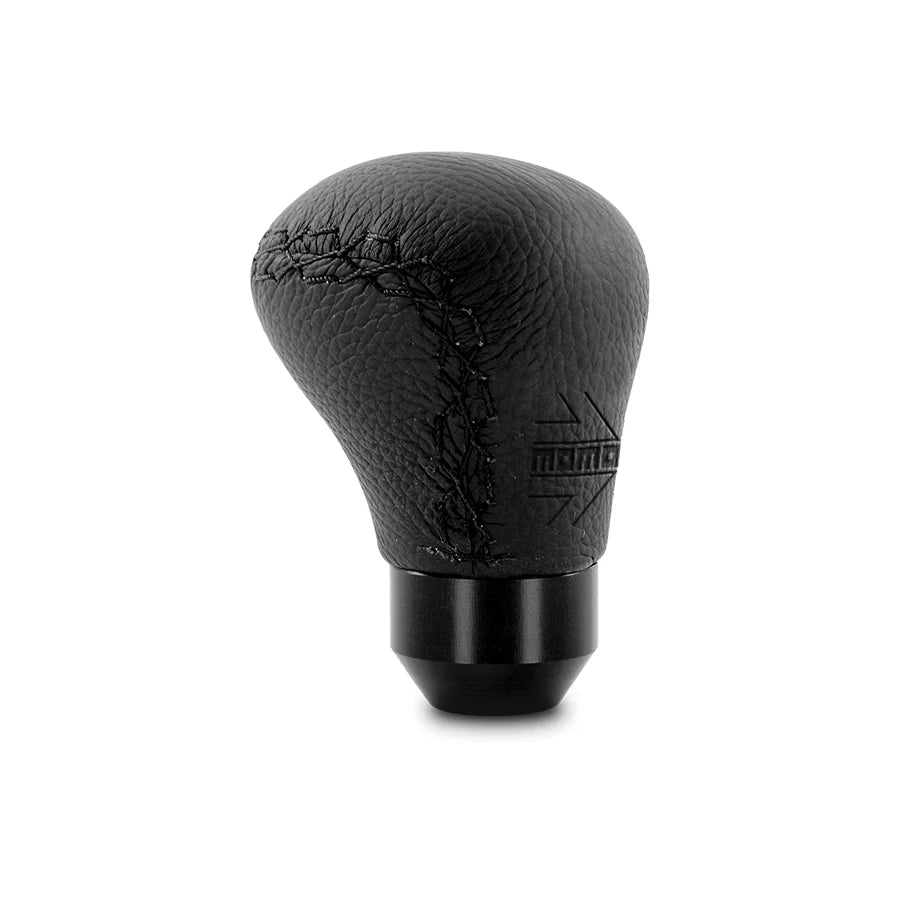 MOMO Anatomico Short Shift Knob - Black Leather