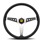 MOMO California 360mm Steering Wheel - Black Leather