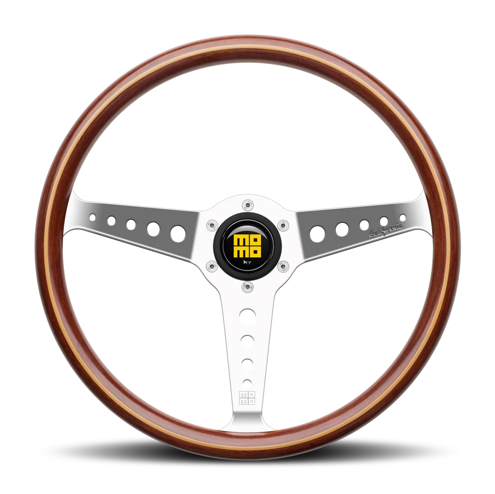 MOMO California Wood 360mm Steering Wheel - Mahogany Wood