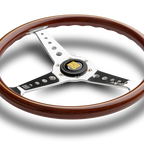 MOMO California Wood 360mm Steering Wheel - Mahogany Wood - product view 2