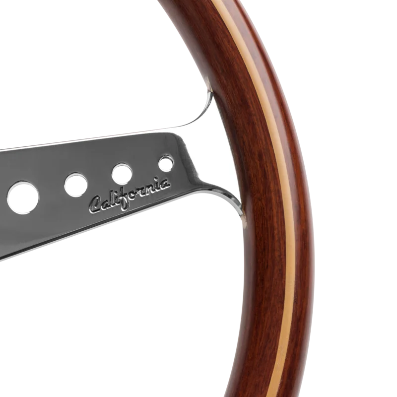 MOMO California Wood 360mm Steering Wheel - Mahogany Wood - product view 4