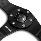 MOMO Competition 350mm Steering Wheel - Black Air Leather - product view 2