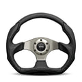 MOMO Eagle 350mm Steering Wheel - Black Leather