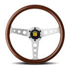 MOMO Indy 350mm Steering Wheel - Mahogany Wood