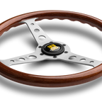 MOMO Indy 350mm Steering Wheel - Mahogany Wood - product view 2