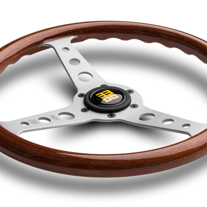 MOMO Indy 350mm Steering Wheel - Mahogany Wood - product view 2