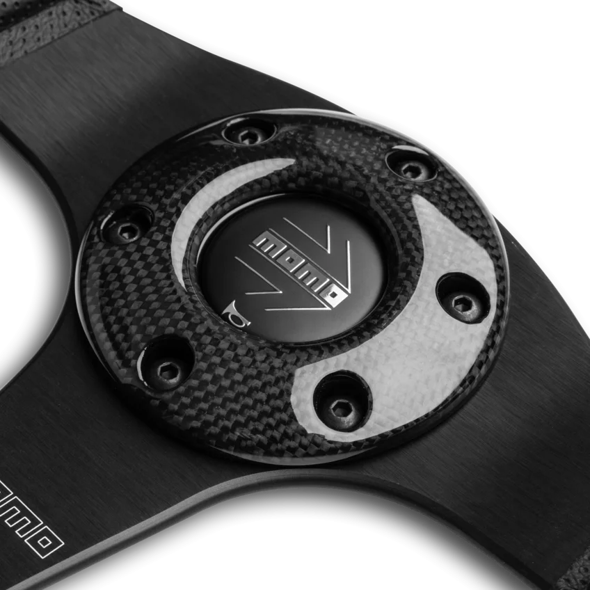 MOMO Jet 350mm Steering Wheel - Black Air Leather - product view 3
