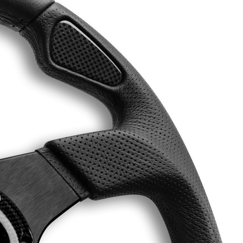 MOMO Jet 350mm Steering Wheel - Black Air Leather - product view 5