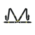 MOMO Corsa 4-Point Harness - Black, Camlock