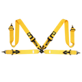 MOMO Corsa 4-Point Harness - Yellow, Camlock