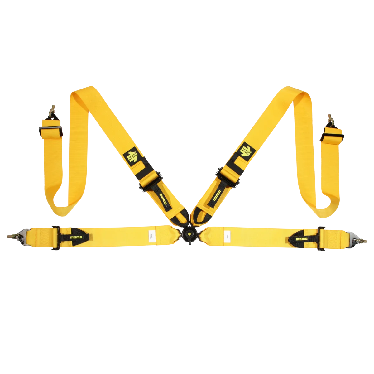 MOMO Corsa 4-Point Harness - Yellow, Camlock