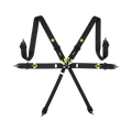 MOMO Corsa 6-Point Harness - Black, Camlock