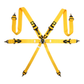 MOMO Corsa 6-Point Harness - Yellow, Camlock