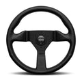MOMO Montecarlo 320mm Steering Wheel - Black Leather, Black Stitching