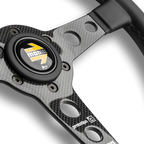 MOMO Prototipo 6C 350mm Steering Wheel - Black Leather - product view 3