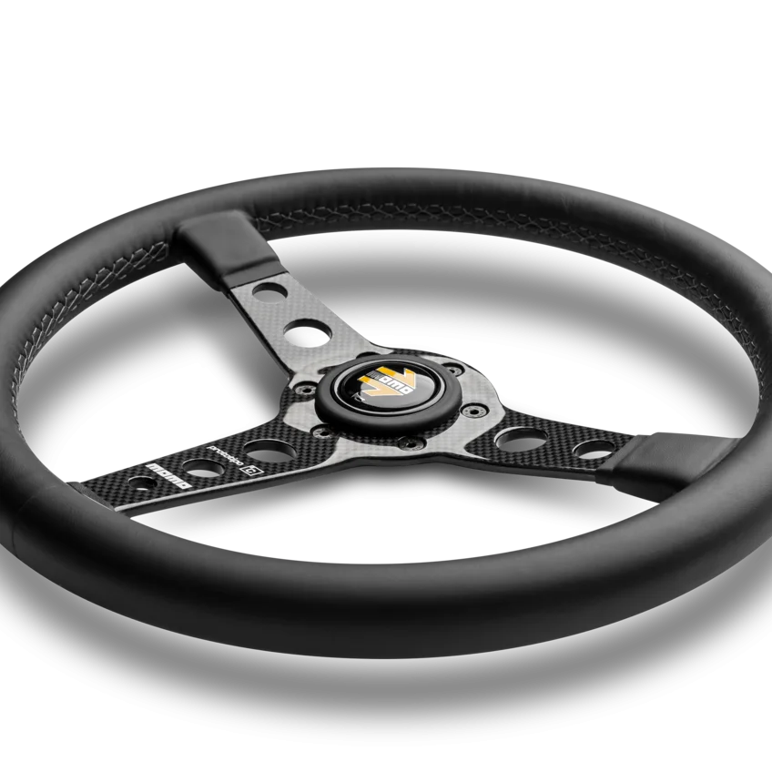 MOMO Prototipo 6C 350mm Steering Wheel - Black Leather - product view 4