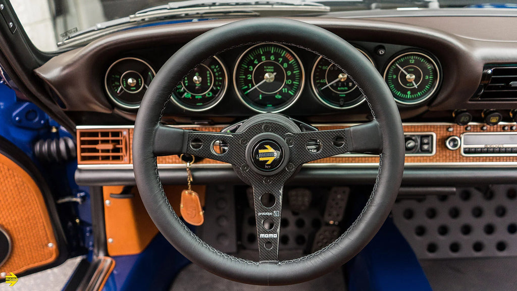 MOMO Prototipo 6C 350mm Steering Wheel - Black Leather - MOMO model installation example