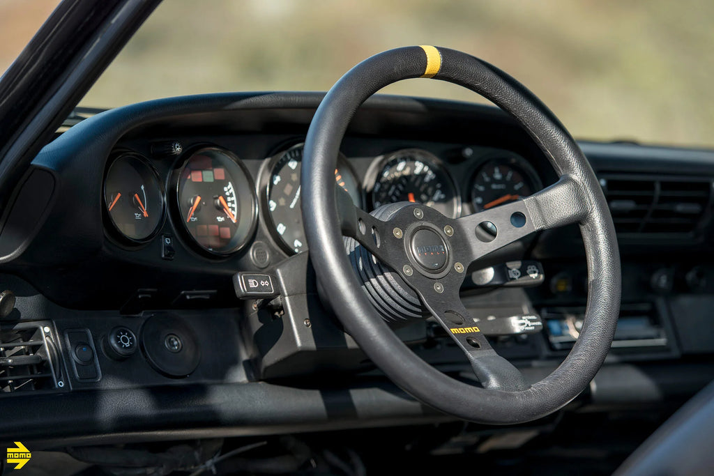MOMO MOD. 07 350mm Steering Wheel - Black Leather - MOMO model installation example