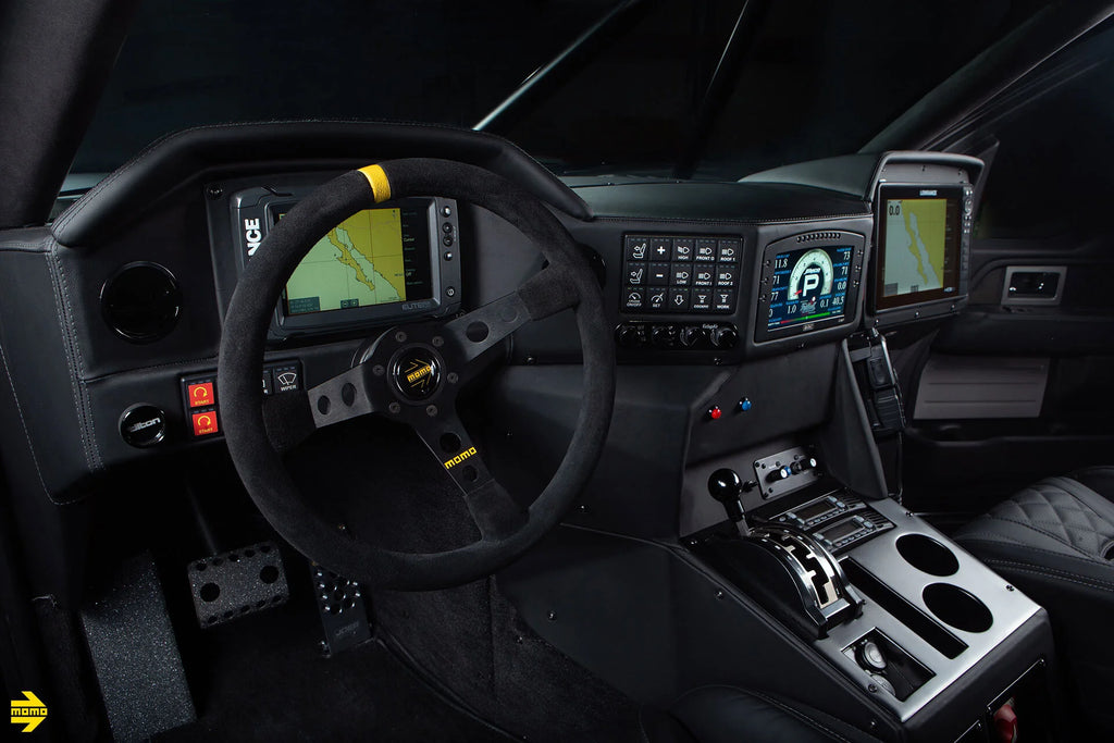MOMO MOD. 07 350mm Steering Wheel - Black Leather - MOMO model installation example