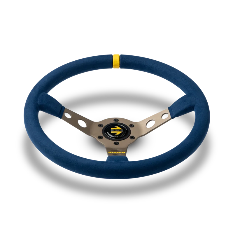 MOMO MOD. 07 Microfiber 350mm Steering Wheel - Blue Microfiber - product view 2