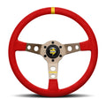 MOMO MOD. 07 Microfiber 350mm Steering Wheel - Red Microfiber