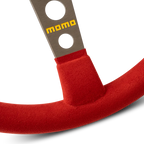 MOMO MOD. 07 Microfiber 350mm Steering Wheel - Red Microfiber - product view 3