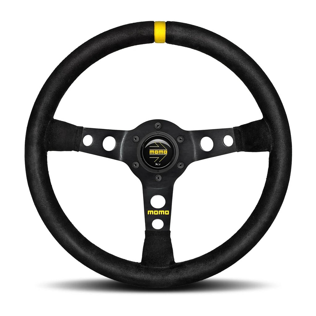 MOMO MOD. 07 350mm Steering Wheel - Black Suede