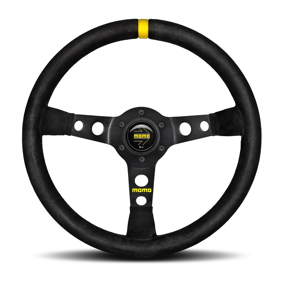 MOMO MOD. 07 350mm Steering Wheel - Black Suede