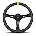 MOMO MOD. 08 350mm Steering Wheel - Black Leather