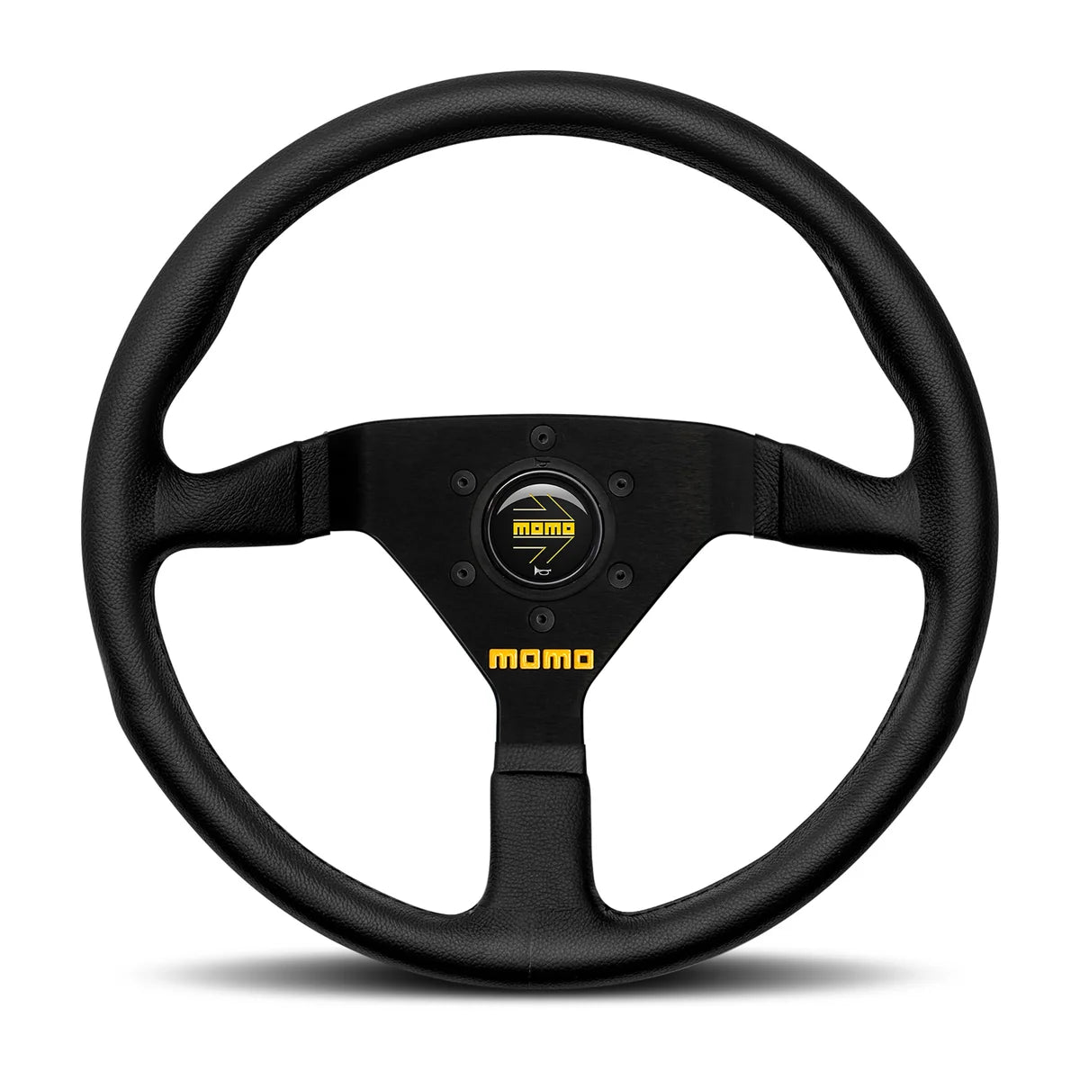 MOMO MOD. 78 350mm Steering Wheel - Black Leather