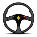 MOMO MOD. 80 350mm Steering Wheel - Black Leather