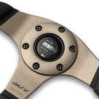 MOMO Race 2.0 350mm Steering Wheel - Black Leather - product view 4