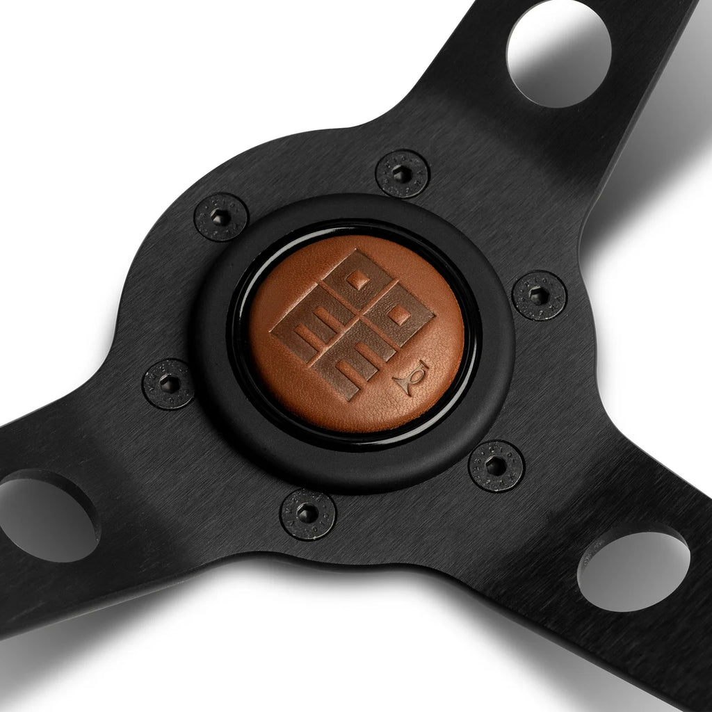 MOMO MOD.07 Heritage 350mm Steering Wheel - Mahogany Wood - product view 3