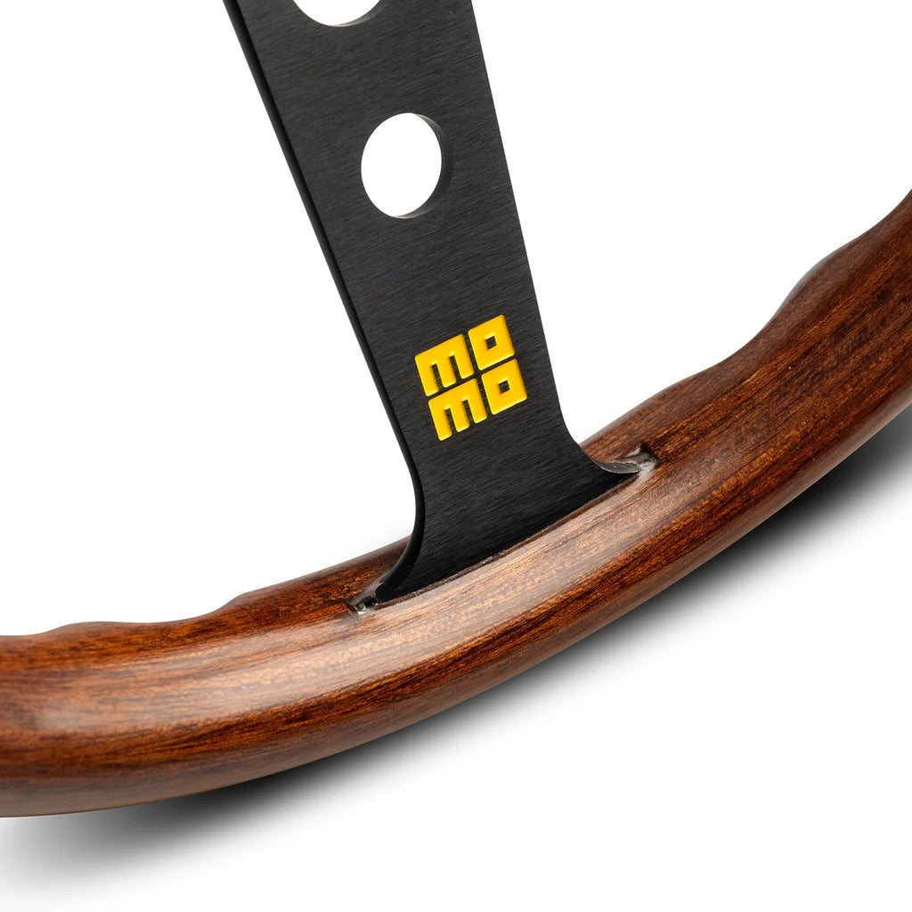 MOMO MOD.07 Heritage 350mm Steering Wheel - Mahogany Wood - product view 4