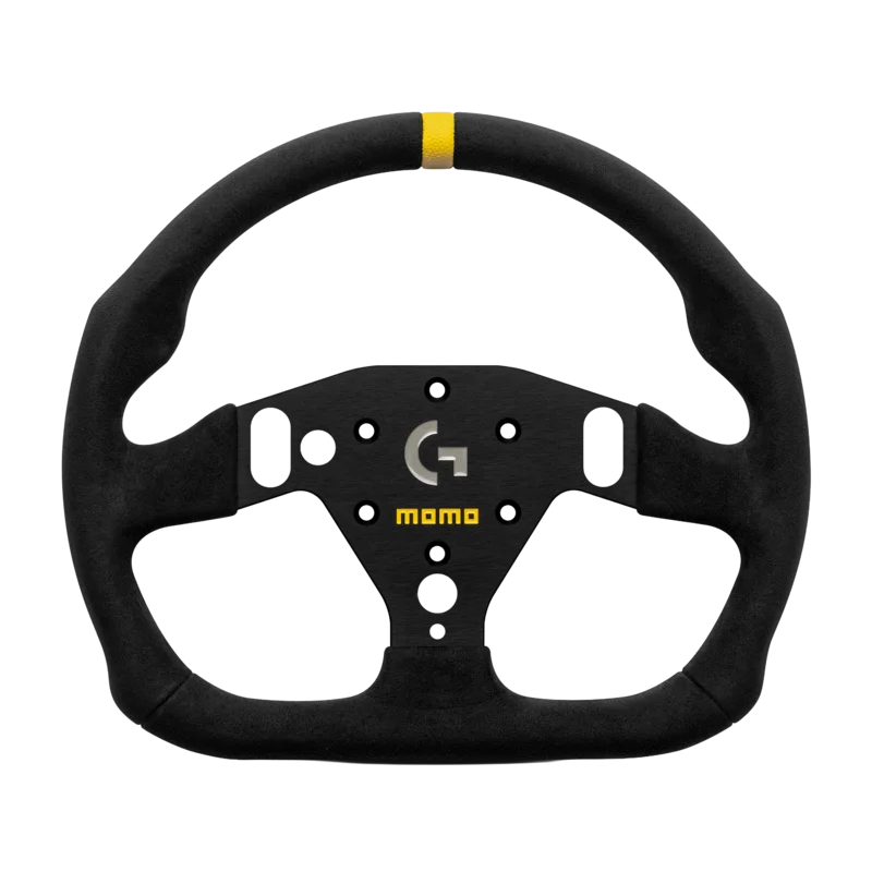 MOMO SIM GT PRO 320 Sim Racing Wheel - Premium Microfiber, Black Stitching
