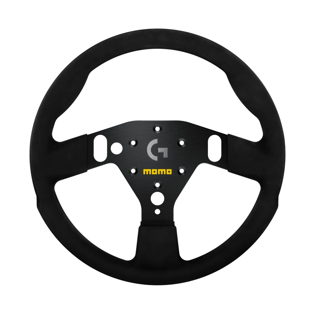 MOMO SIM GT 320 Sim Racing Wheel - Premium Microfiber, Black Stitching