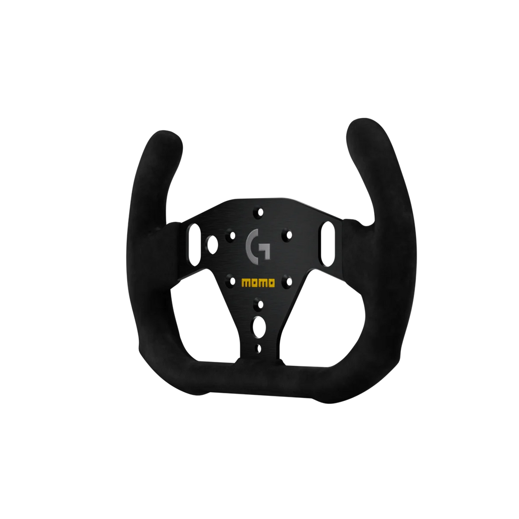 MOMO SIM GT-Racer 290 Sim Racing Wheel - Premium Microfiber, Black Stitching - product view 2