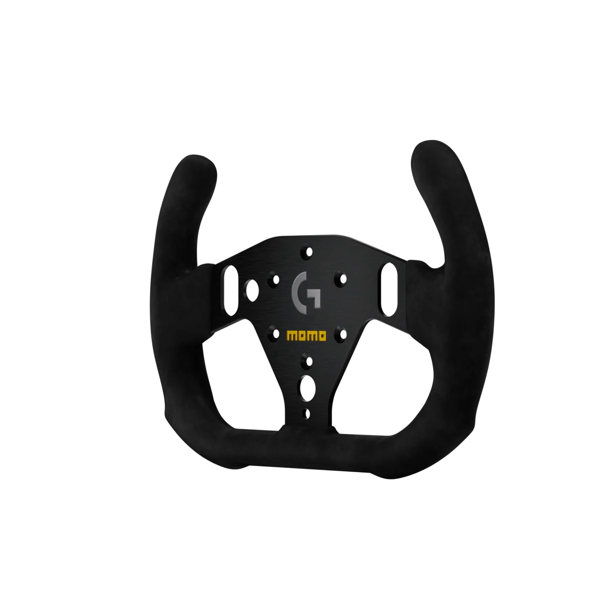 MOMO SIM GT-Racer 290 Sim Racing Wheel - Premium Microfiber, Black Stitching - product view 2