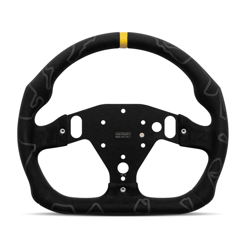 MOMO SIM GT PRO 320 TRACKS Sim Racing Wheel - Premium Microfiber, Black Stitching - product view 3
