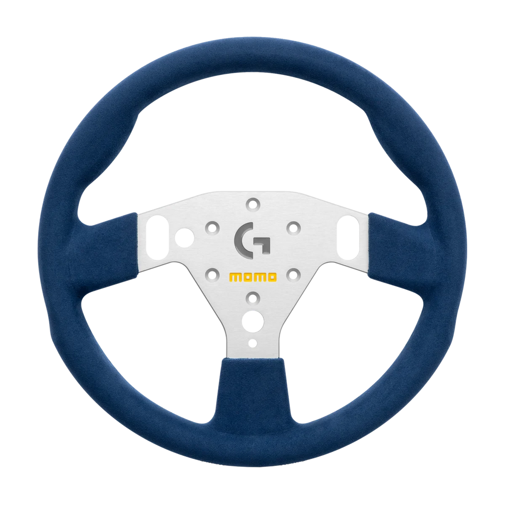 MOMO SIM GT 320 Sim Racing Wheel - Premium Microfiber, Blue Stitching