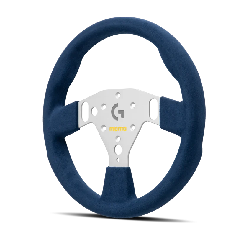MOMO SIM GT 320 Sim Racing Wheel - Premium Microfiber, Blue Stitching - product view 2