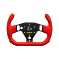 MOMO SIM GT-Racer 290 Sim Racing Wheel - Premium Microfiber, Red Stitching