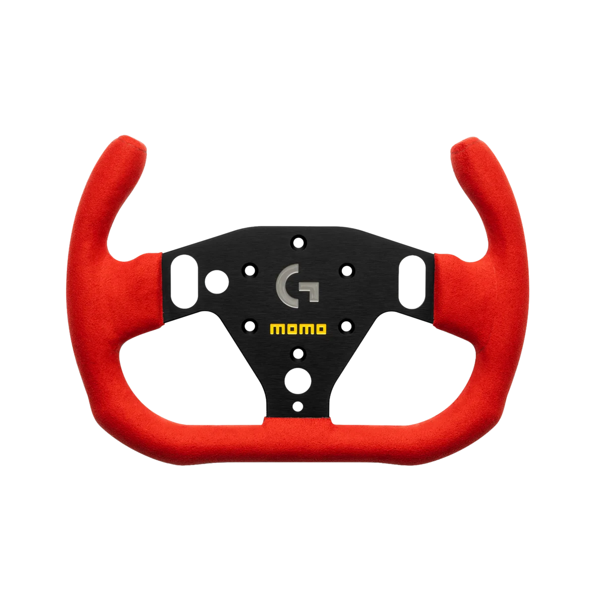 MOMO SIM GT-Racer 290 Sim Racing Wheel - Premium Microfiber, Red Stitching