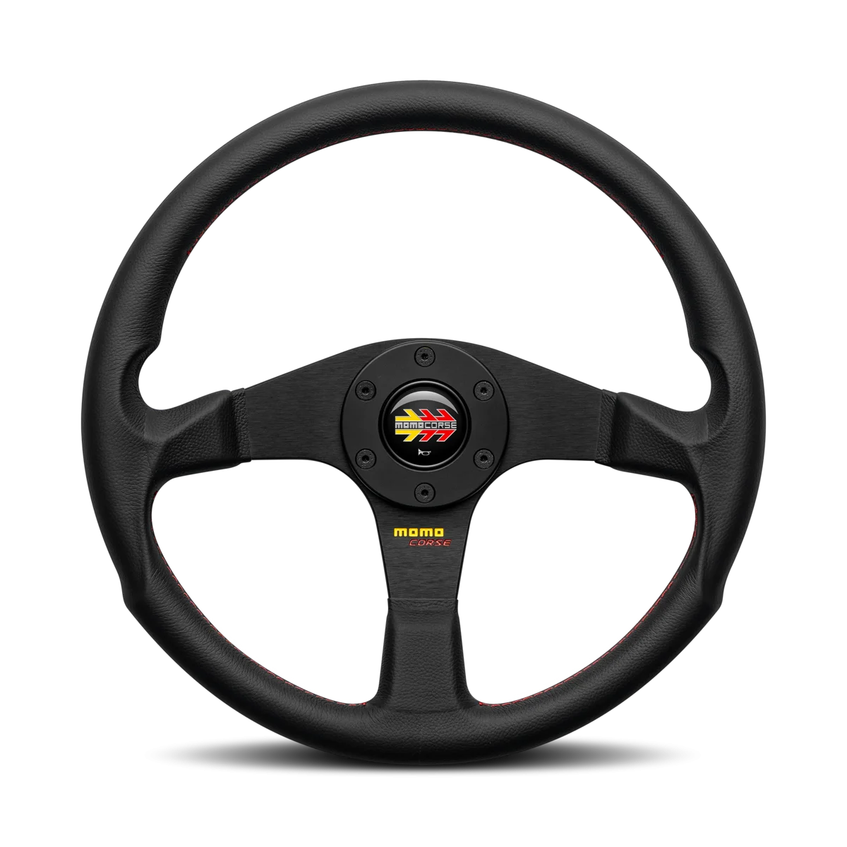 MOMO Corse 2.0 350mm Steering Wheel - Black Leather